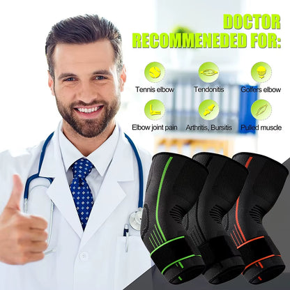 1PCS Elbow Compression Sleeve for Tendonitis, Tennis Elbow & Arthritis - Joint Pain Relief for Fitness & Daily Use