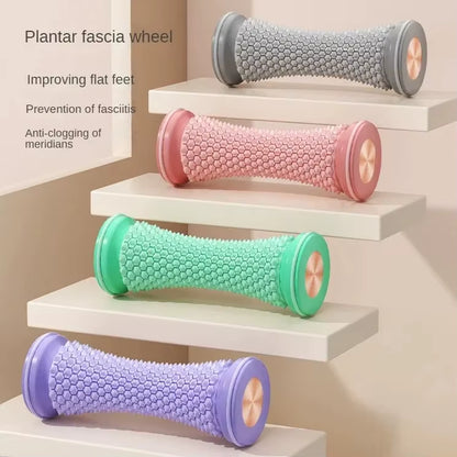 Foot Massager Massage Roller Yoga Massage Ball Plantar Fascia Roller Muscle Relaxation Care Plastic Manual Mini Foot Massager