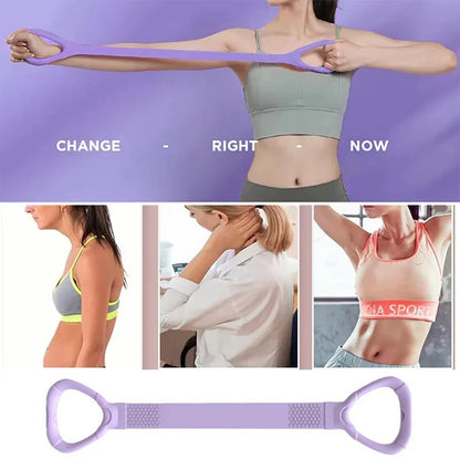 Resistance Band Stretcher for Home Fitness Back Shaping Elastic Band Open Shoulder and Back Stretching Band Shoulder Exercise