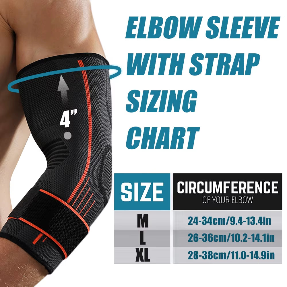 1PCS Elbow Compression Sleeve for Tendonitis, Tennis Elbow & Arthritis - Joint Pain Relief for Fitness & Daily Use