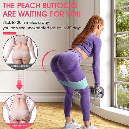 Worthwhile Stretch Hip Resistance Bands Yoga Legs Butt anti Slip Elastic Fitness Bodybulding Exercise Workout Equipment