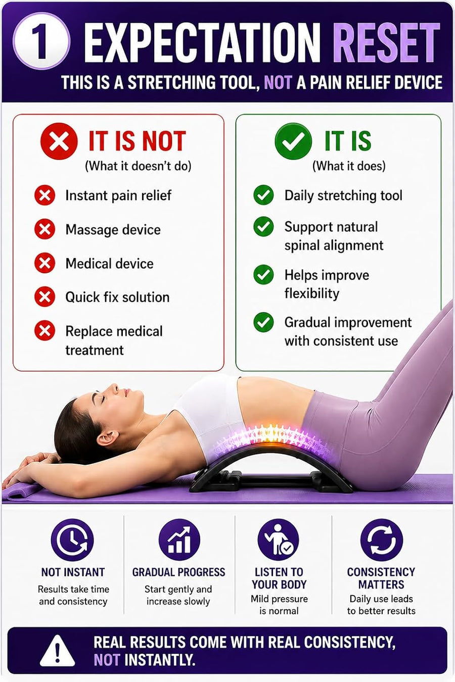 Supporto Lombare per Stretching della Schiena