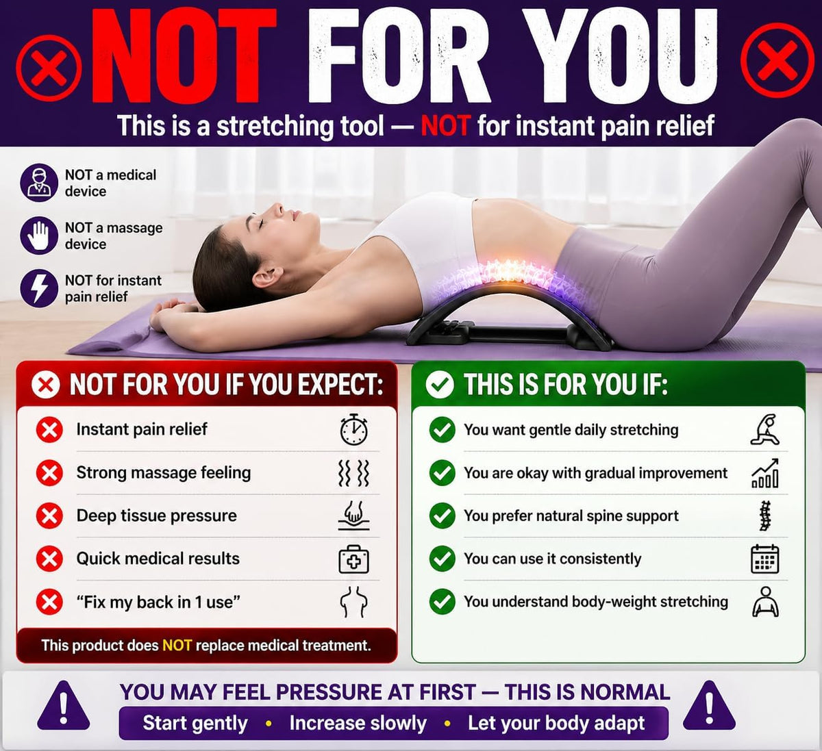 Supporto Lombare per Stretching della Schiena