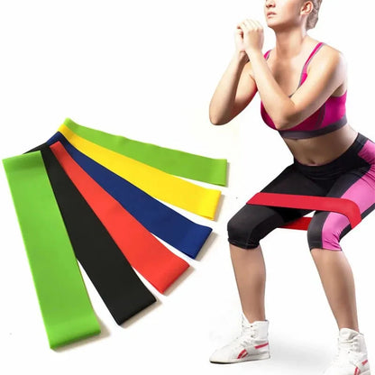 1Pc/5Pcs Yoga Tension Belt Fitness Elastic Belt Resistance Belt Squat Butt AIDS Tension Ring Stretching Exercise Belt