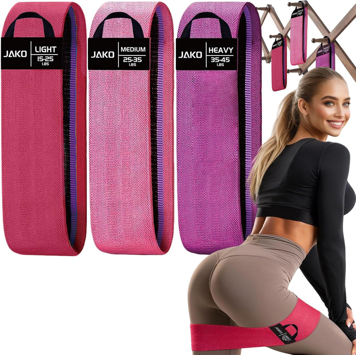 Fasce Elastiche in Tessuto per Fianchi e Gambe
