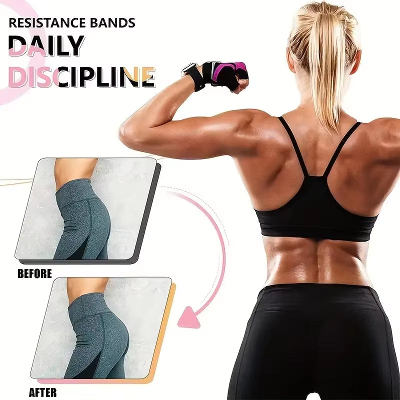 Worthwhile Stretch Hip Resistance Bands Yoga Legs Butt anti Slip Elastic Fitness Bodybulding Exercise Workout Equipment