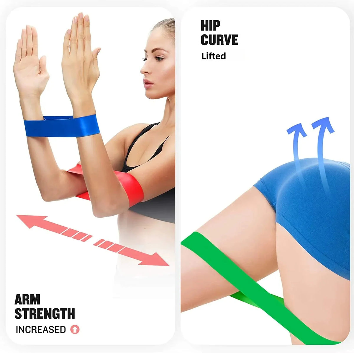 Set Bande Elastiche per Glutei e Gambe