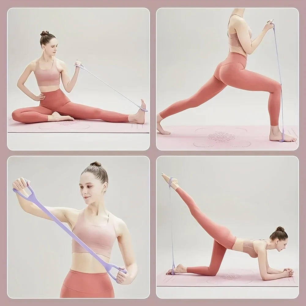 Resistance Band Stretcher for Home Fitness Back Shaping Elastic Band Open Shoulder and Back Stretching Band Shoulder Exercise